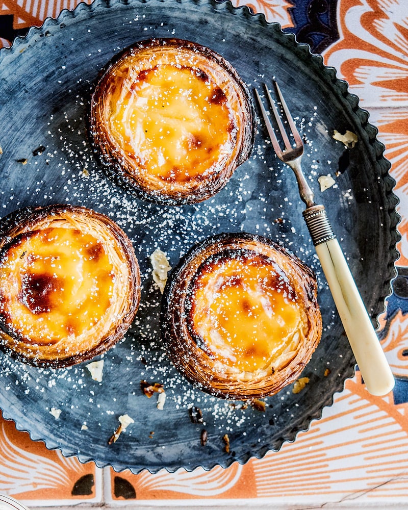 Dieses Bild zeigt wie die fertigen Pastéis de Nata.