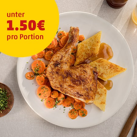 Dieses Bild zeigt die fertigen Hähnchenschnekel.