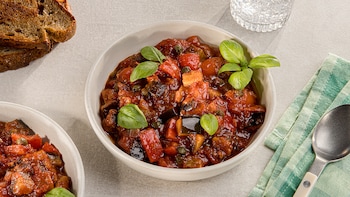 Dieses Bild zeigt die fertige Caponata.
