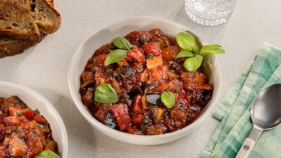 Dieses Bild zeigt die fertige Caponata.