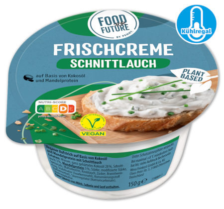 FOOD FOR FUTURE Vegane Frischcreme Schnittlauch