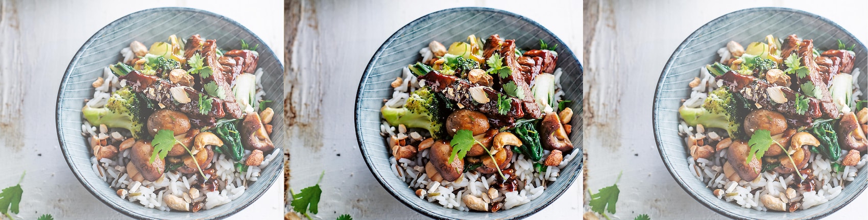 Bratreis mit Teriyaki-Rind
