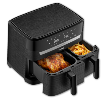 TEFAL Doppelkammer-Heißluftfritteuse DUAL EASY FRY EY901N*