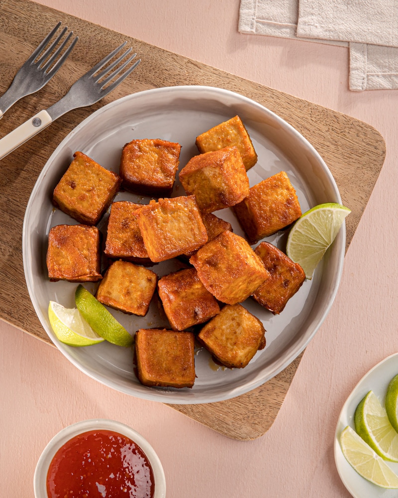 Dieses Bild zeigt das fertige Tofu.