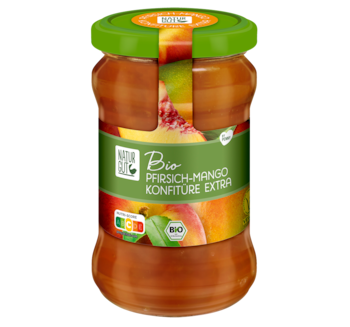 NATURGUT Bio Pfirsich-Mango Konfitüre Extra