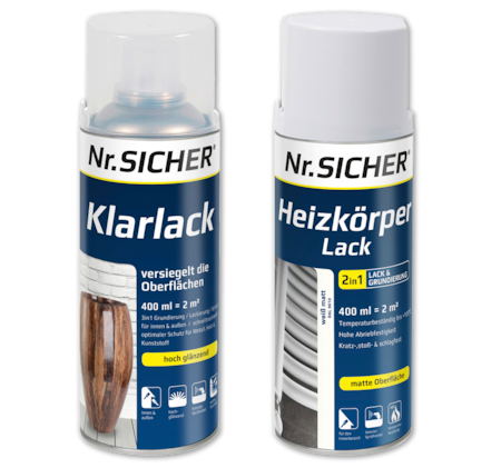NR. SICHER Heizkörper- oder Klarlack*