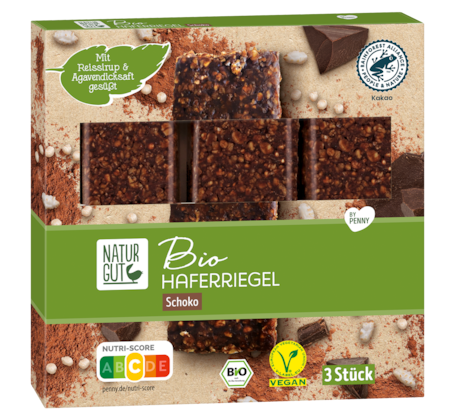 NATURGUT Bio Haferriegel Schoko