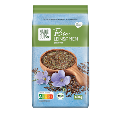NATURGUT Bio Leinsamen, geschrotet