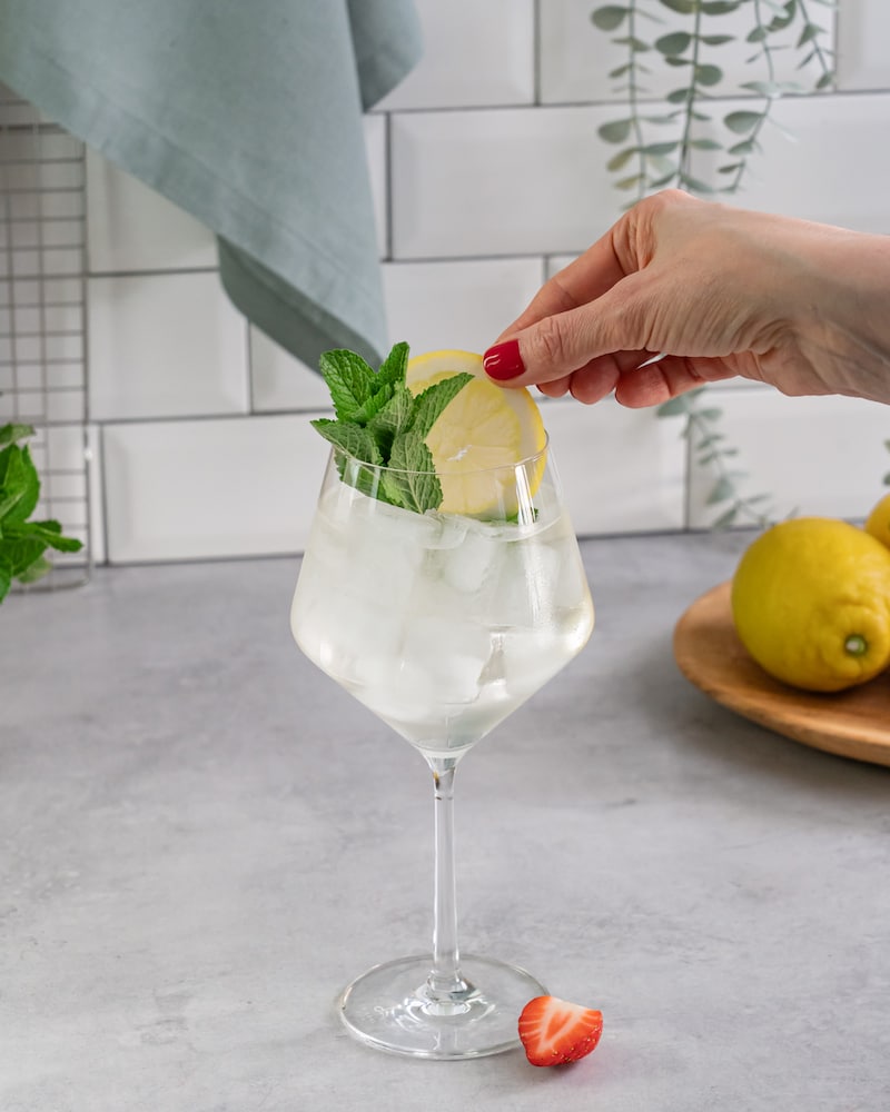 Diese Bild zeigt den fertigen Wermut Spritz.