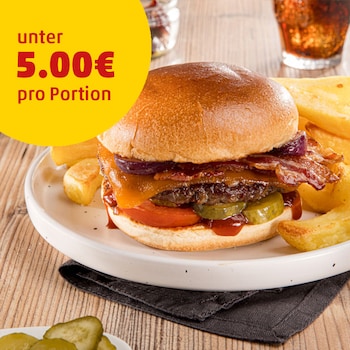 Dieses Bild zeigt den fertigen BCO Burger.