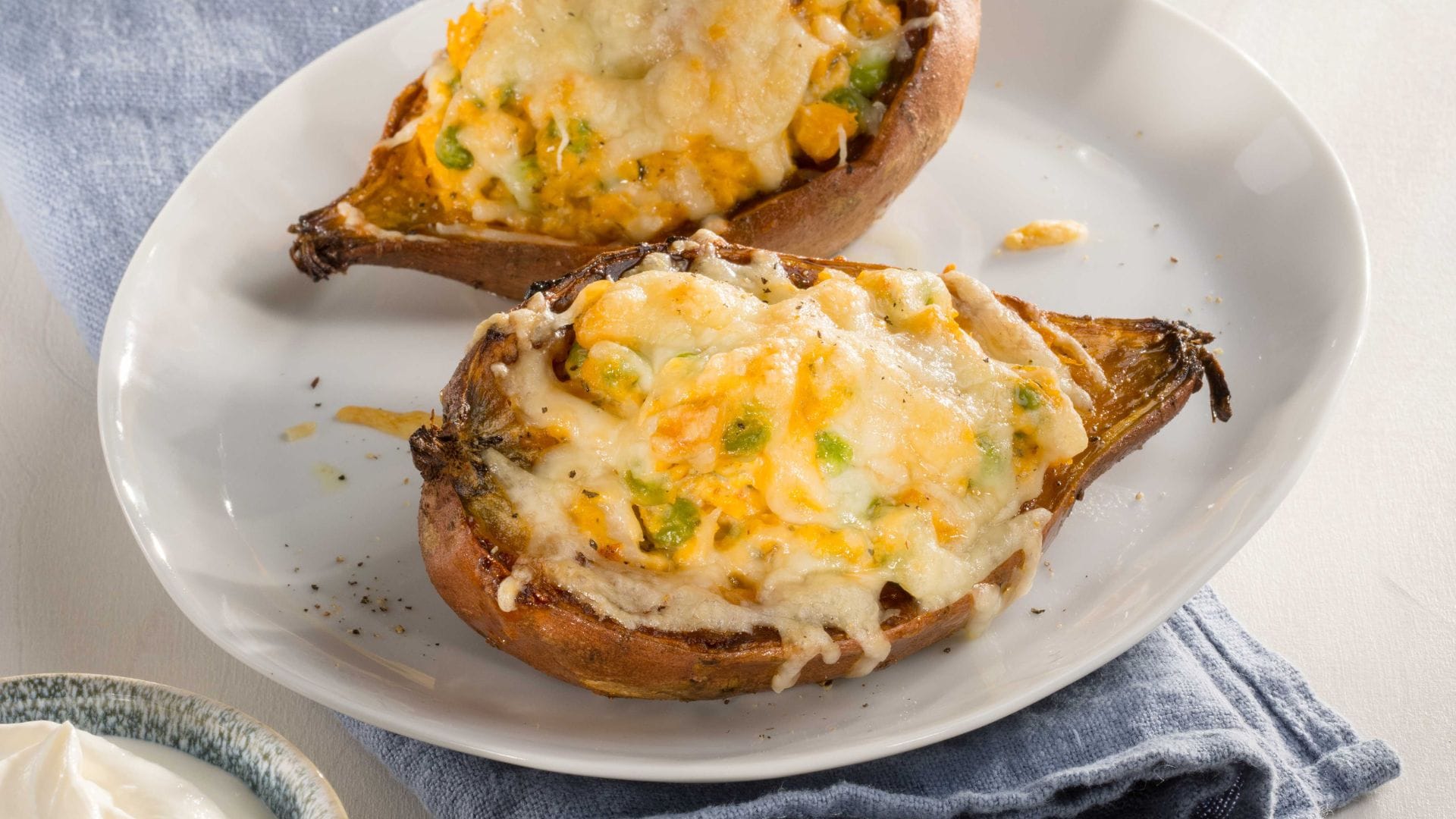 Gefüllte Süßkartoffeln