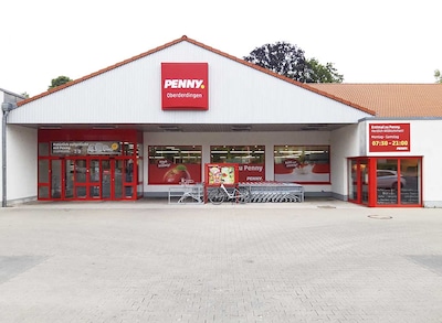 Sie sehen den Eingang vom Penny Markt in Oberderdingen, Sternenfelser Str. 55