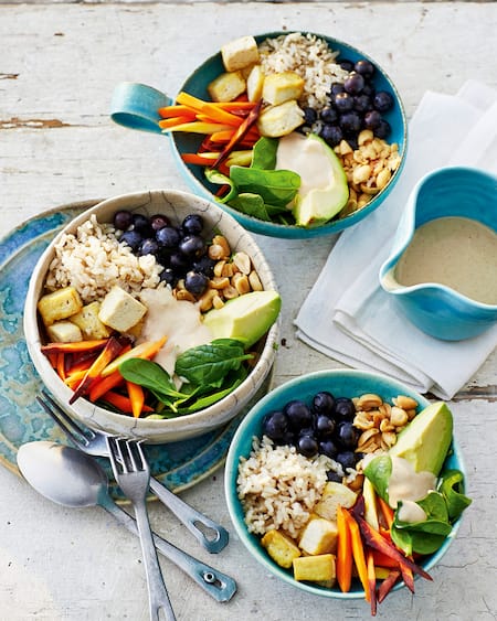 Dieses Bild zeigt die fertige Buddha-Bowl.