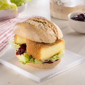 Dieses Bild zeigt unseren Camembert-Burger.