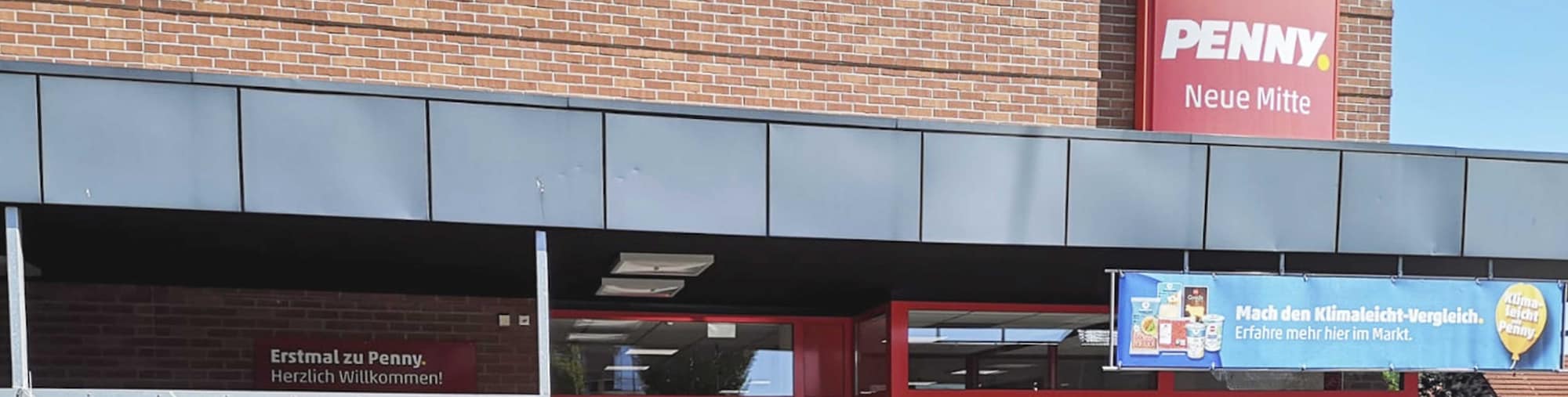 Sie sehen den Eingang vom Penny Markt in Reken - Groß Reken, Neue Mitte 11