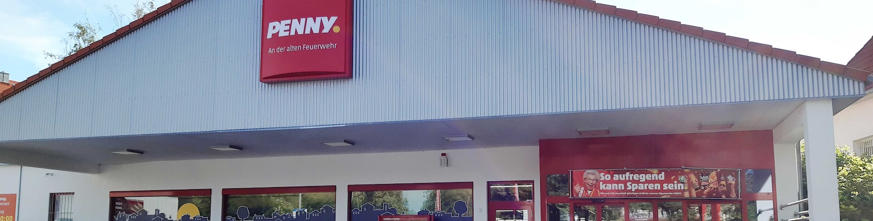 Sie sehen den Eingang vom Penny Markt in Altenburg Muensaer Str. 8