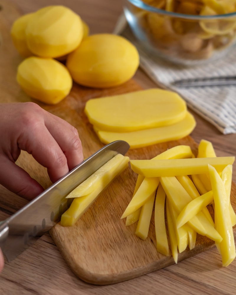 Kartoffelauflauf mit Spinat und Lachsfilet