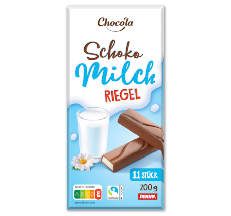 CHOCO’LA Schoko Milch Riegel