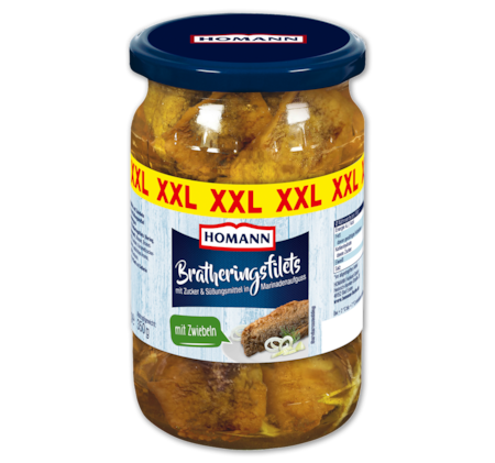 HOMANN XXL Bratheringsfilets oder Bismarckhering*