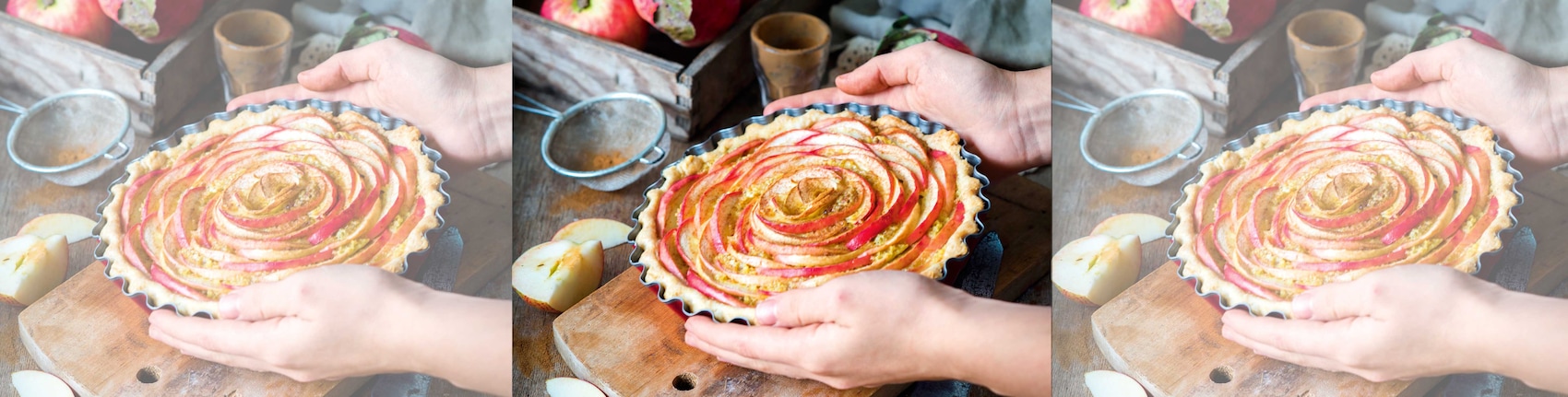 Apfel-Frangipane-Tarte mit Zimt