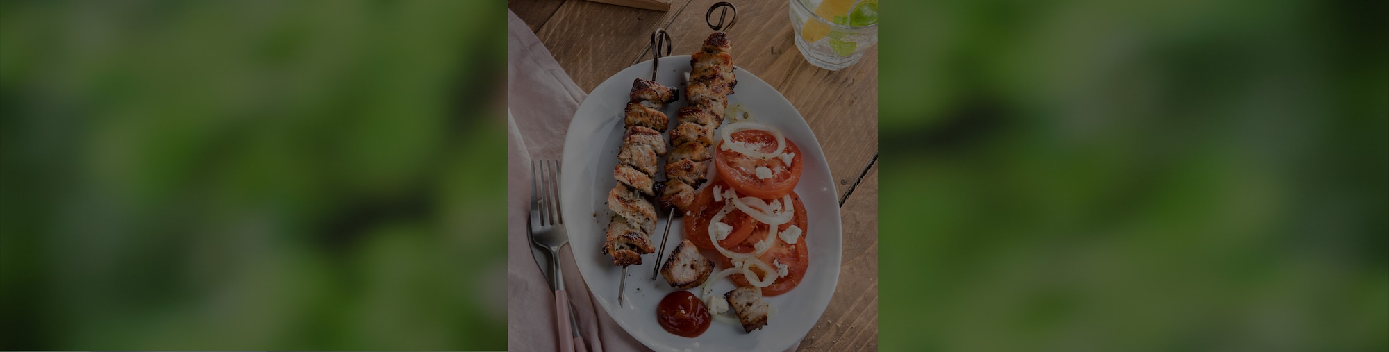Dieses Bild zeigt unser würziges Souvlaki.