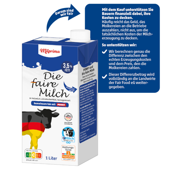 MILPRIMA Faire H-Milch 1.35