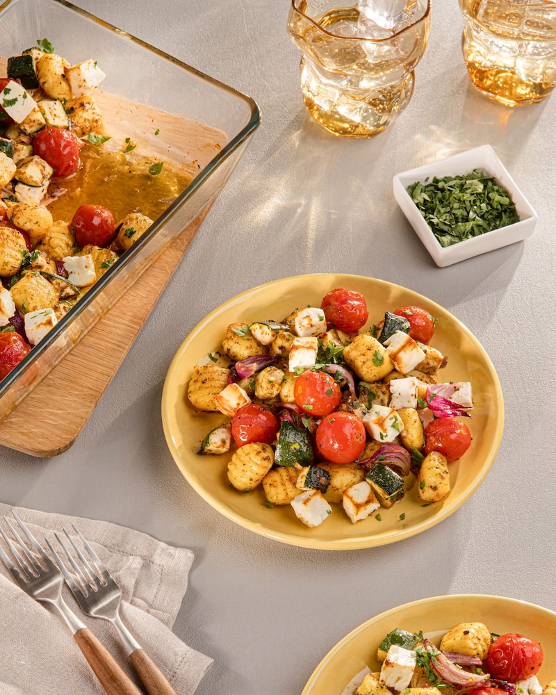 Dieses Bild zeigt die fertigen Gnocchi.