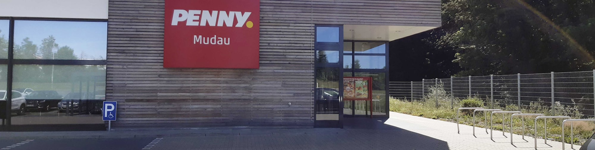 sie sehen den Eingang vom Penny Markt in Mudau Bahnhofstr. 15