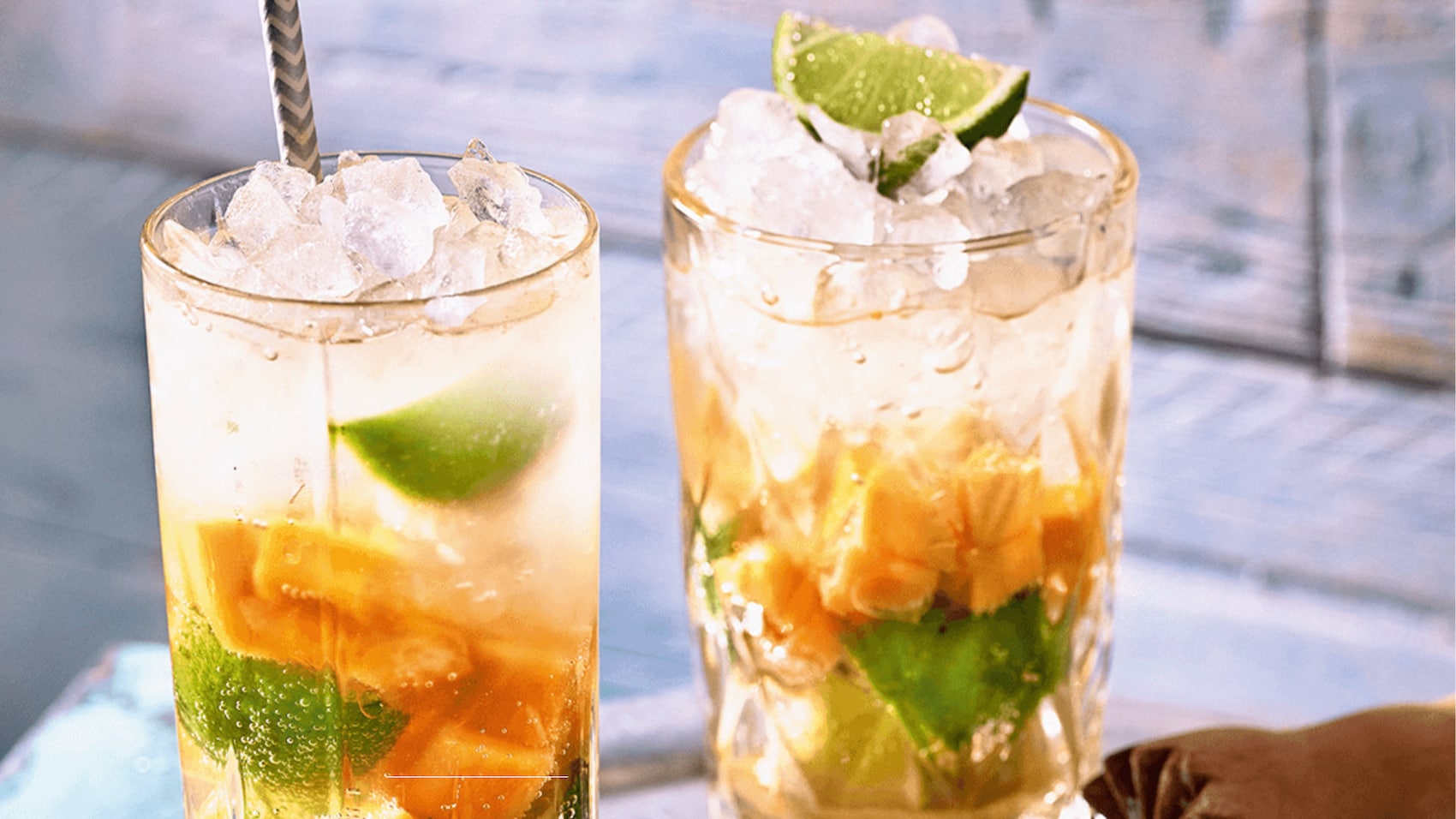 Caipirinha Cocktail mit Limette