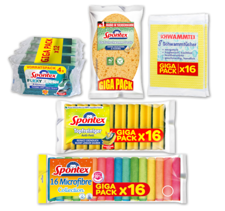 SPONTEX Reinigungshelfer im Giga-Pack*