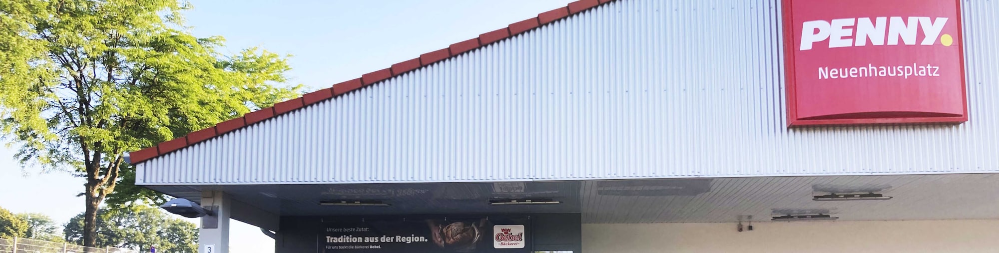 sie sehen den Eingang vom Penny Markt in Erkrath – Unterfeldhaus Am Gatherfeld 3