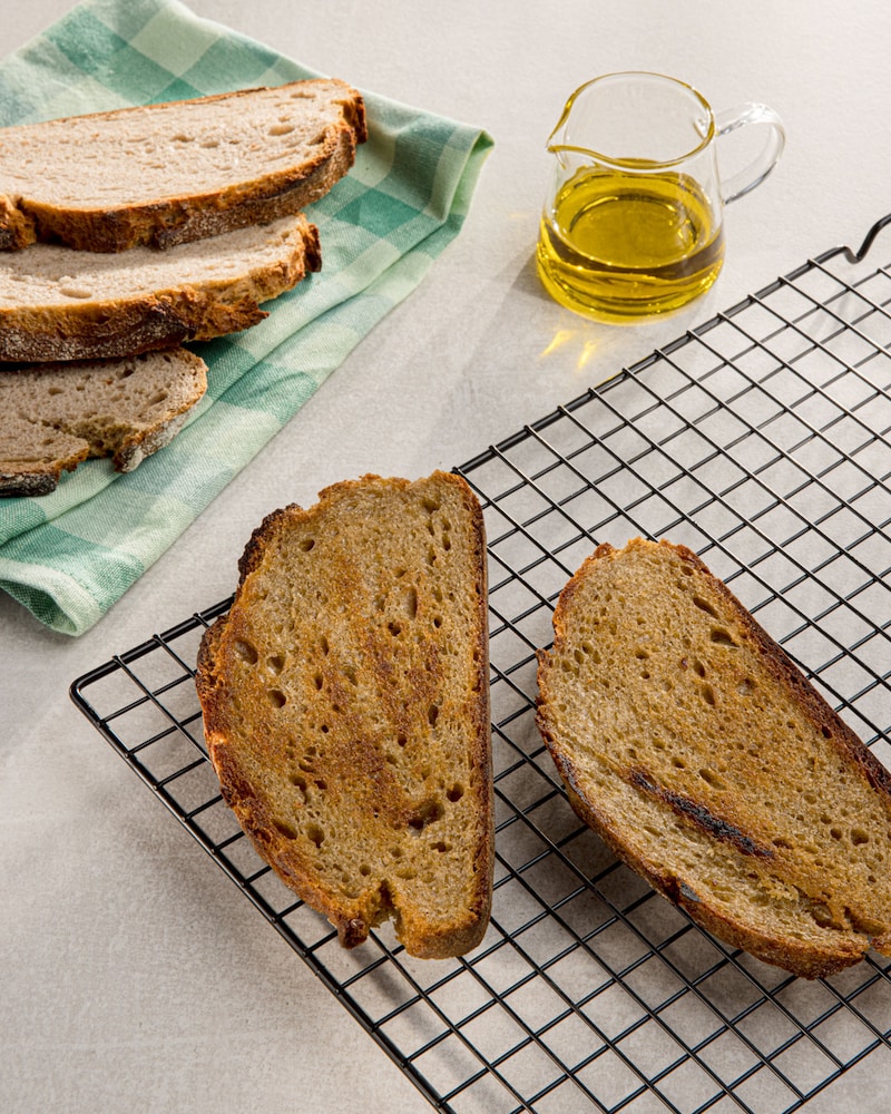 Dieses Bild zeigt das geröstete Brot.
