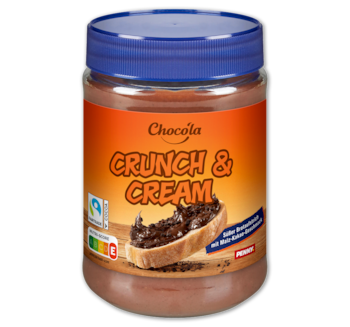 CHOCO’LA Crunch & Cream Brotaufstrich 1.99