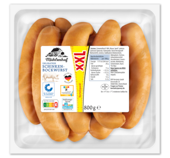 MÜHLENHOF XXL Schinkenbockwurst
