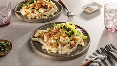 Vegane Käsespätzle