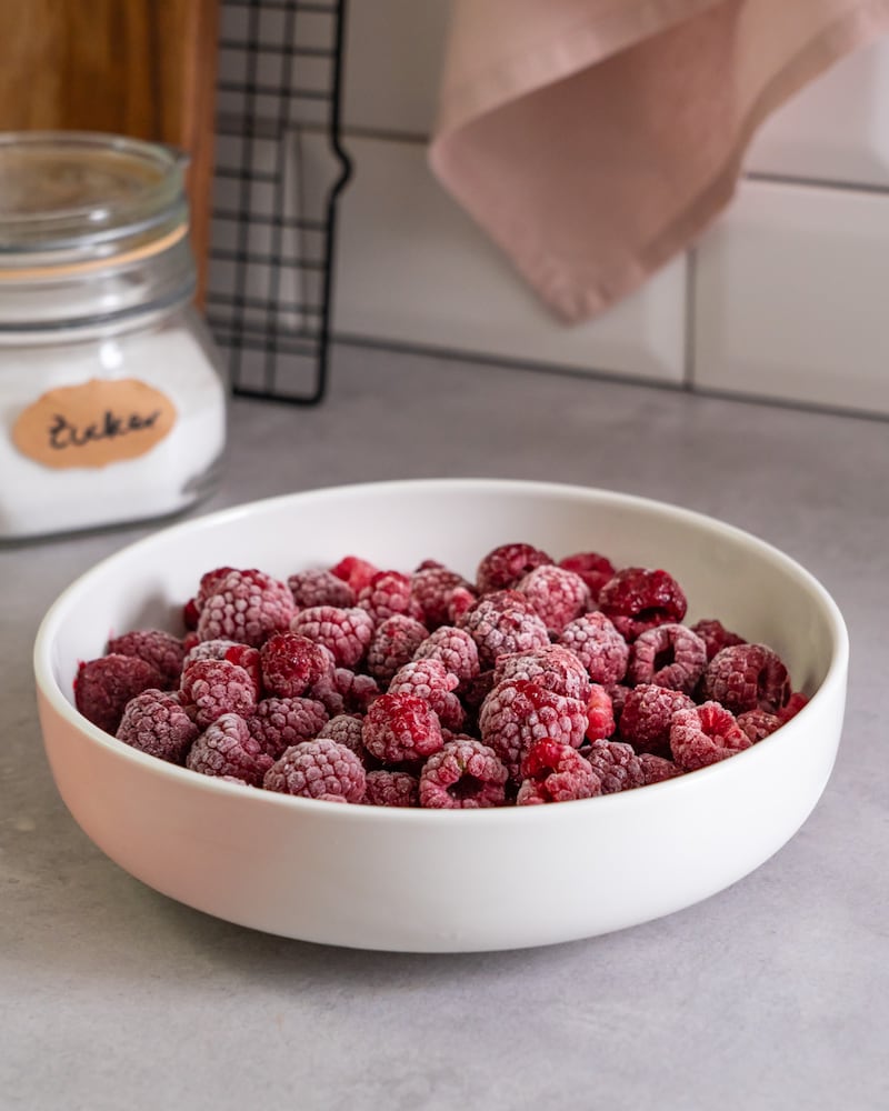 Dieses Bild zeigt die Himbeeren.