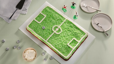 Fußballkuchen vom Blech 