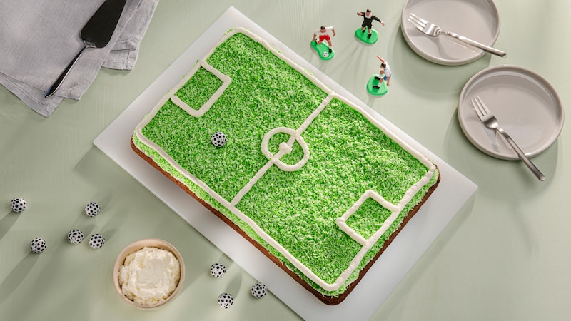 Fußballkuchen vom Blech