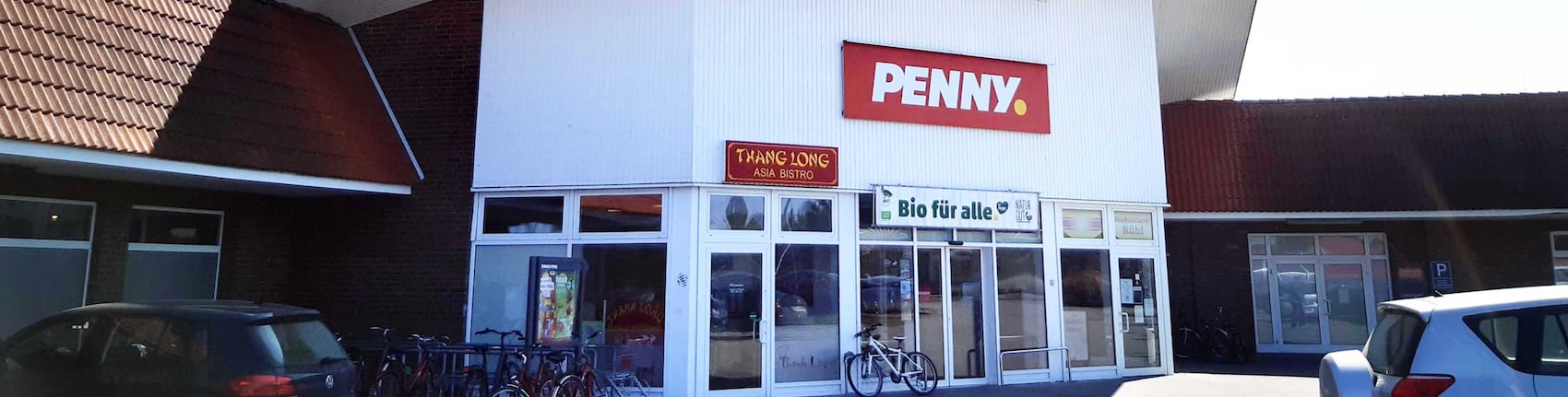 sie sehen den Eingang vom Penny Markt in Roevershagen Rosengrund 1-2