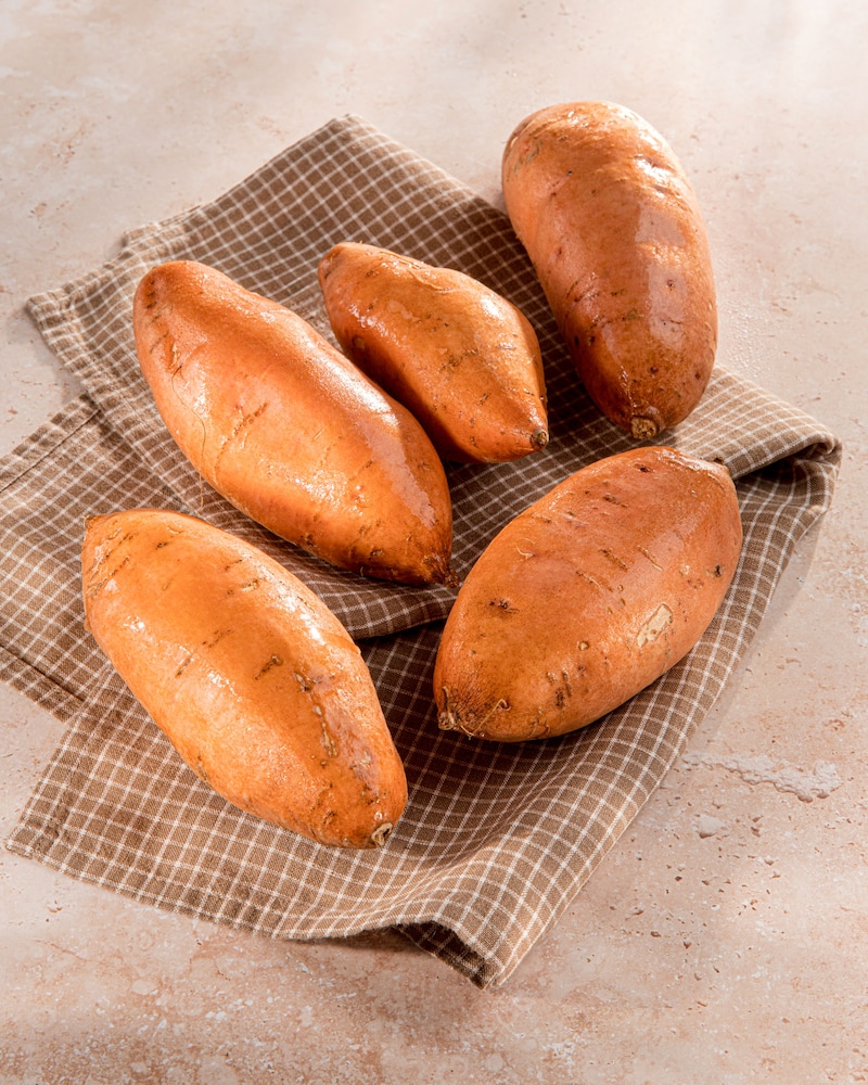 Dieses Bild zeigt die Süßkartoffeln.