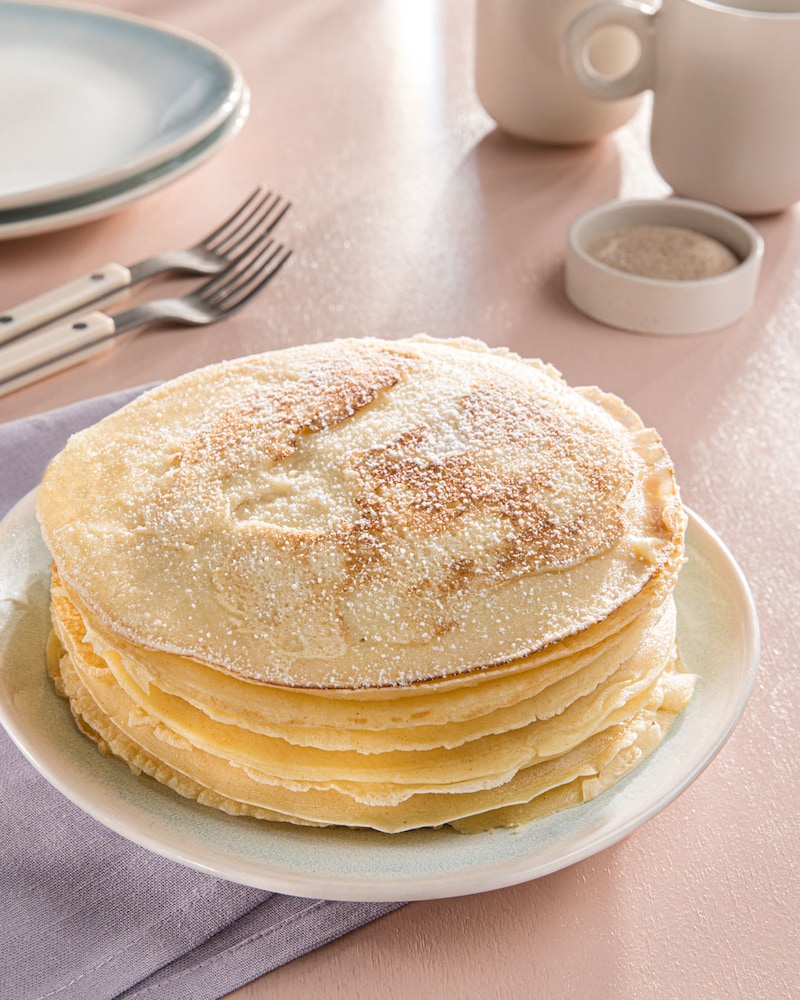 Dieses Bild zeigt die fertigen Pfannkuchen.