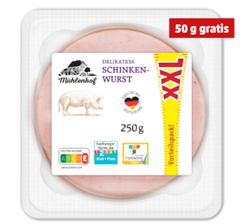MÜHLENHOF Delikatess Schinkenwurst XXL*