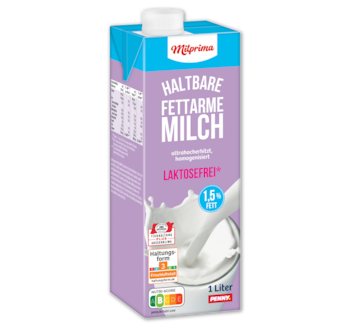 MILPRIMA Haltbare fettarme Milch