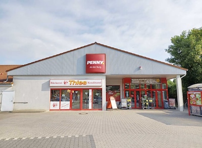 Sie sehen den Eingang vom Penny Markt in Marl - Sinsen, Bahnhofstrasse 121-123A