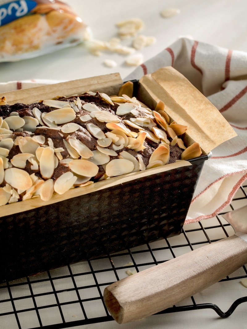 Auf diesem Bild siehst du unser köstliches Bananenbrot.