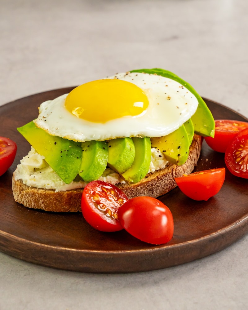 Dieses Bild zeigt das fertige Avocado Brot.