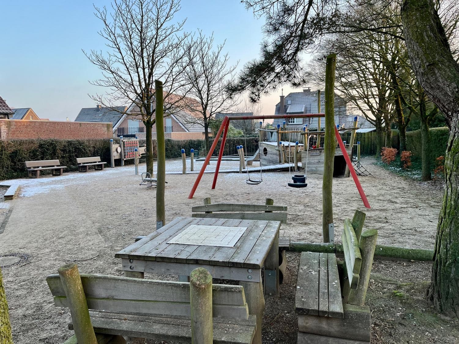 Blick auf einen Spielplatz