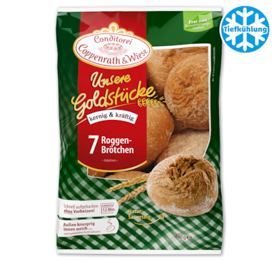 COPPENRATH & WIESE Unsere Goldstücke kernig & kräftig 7 Roggen-Brötchen  1.99
