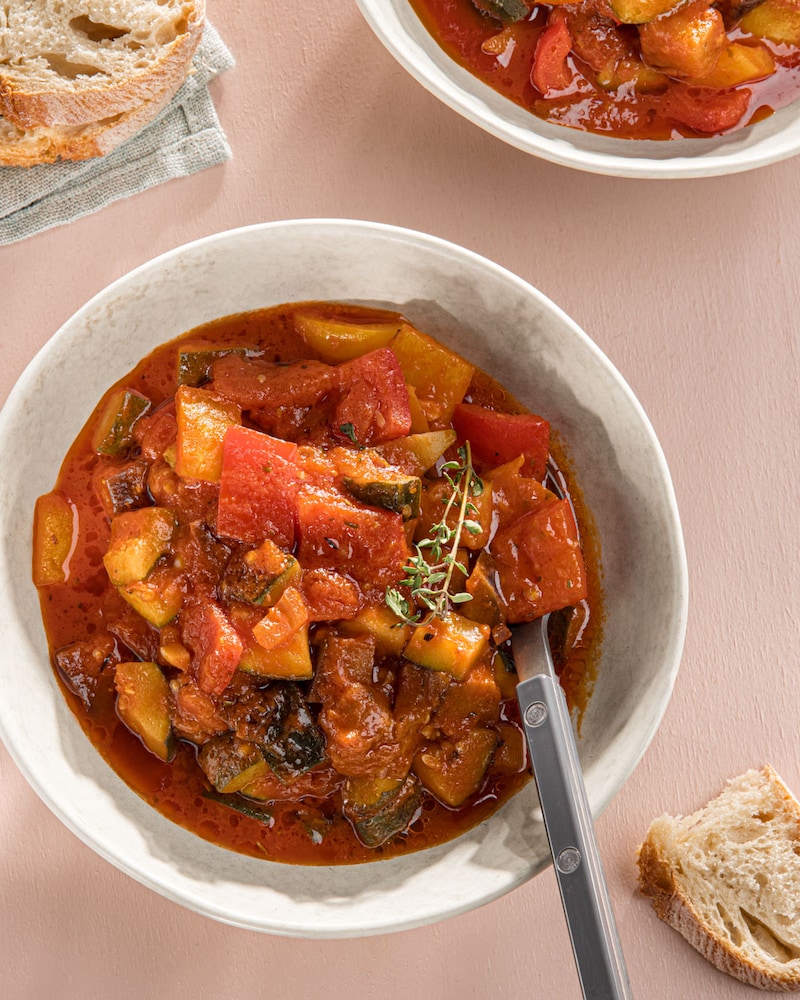 Dieses Bild zeigt das fertige Ratatouille.