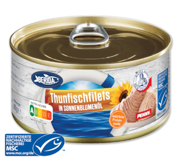BERIDA Thunfischfilets in Sonnenblumenöl 0.99
